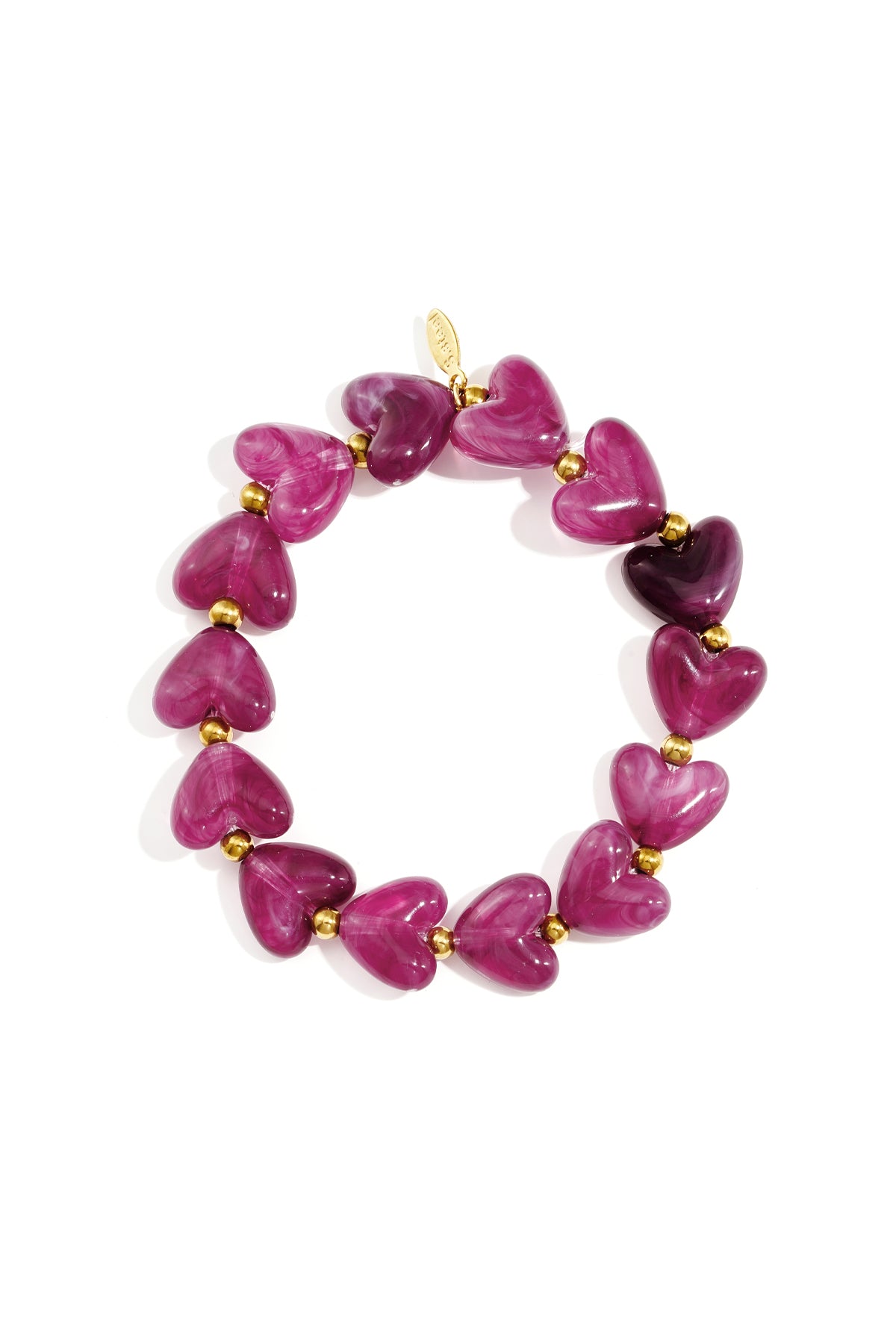 Pulsera de cuentas corazón