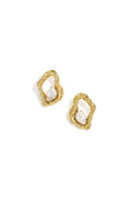 Pendientes de botón de acero inoxidable con forma geométrica, sencillos, de la serie Daily Simple, joyería para mujer.