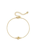 Elegant Stainless Steel Clover Charm Bracelet