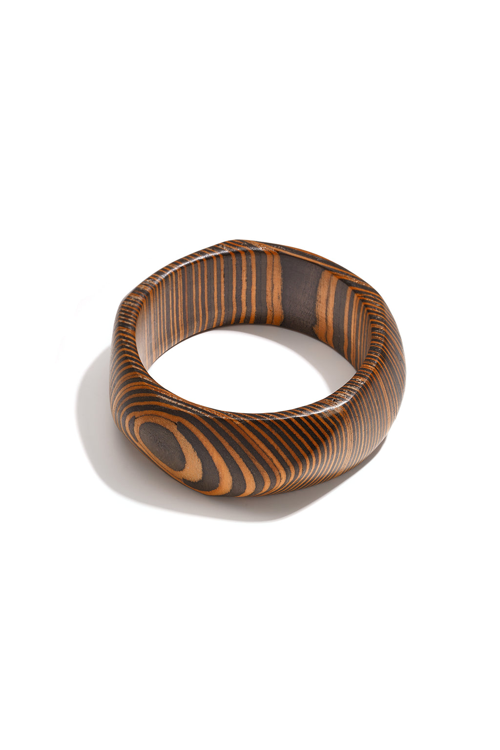 Brazaletes de madera de forma irregular, sencillos, de la serie Daily Simple, joyería para mujer