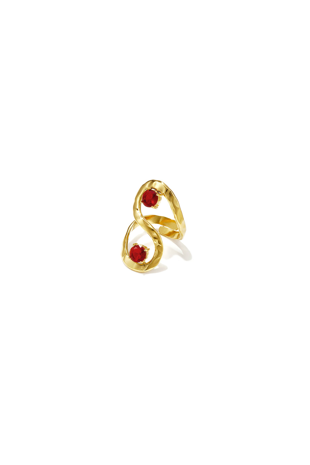Anillos llamativos de acero inoxidable con forma irregular, estilo casual y sencillo para uso diario. Joyería para mujer.