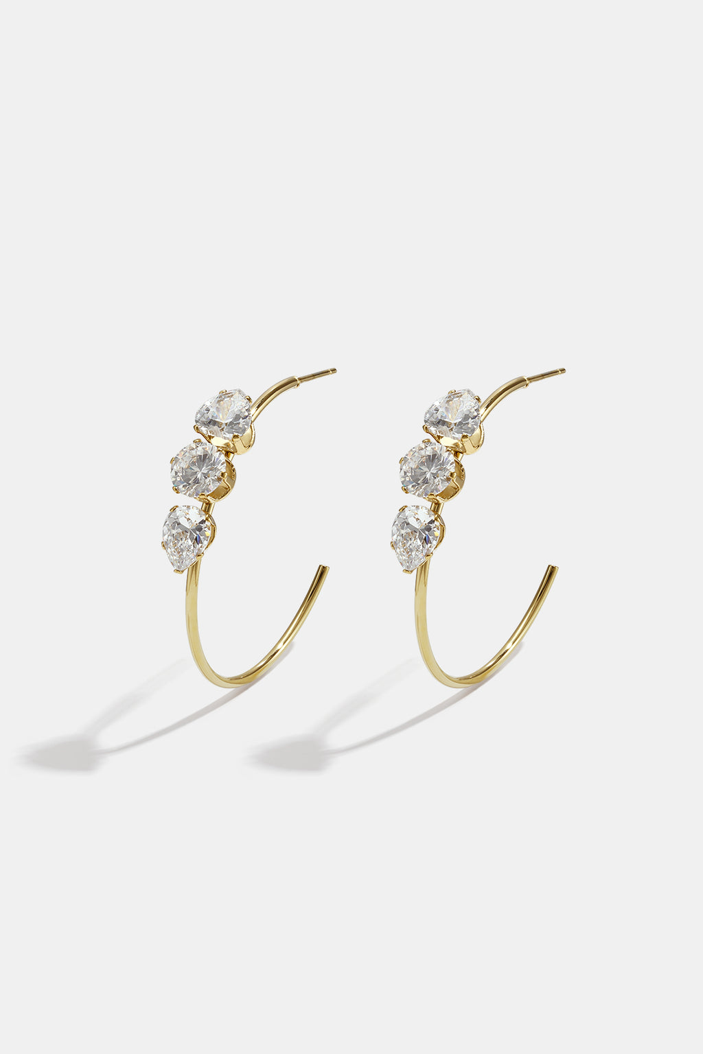 Pendientes de aro de acero inoxidable Circle Simple Daily Simple Series Joyería para mujer