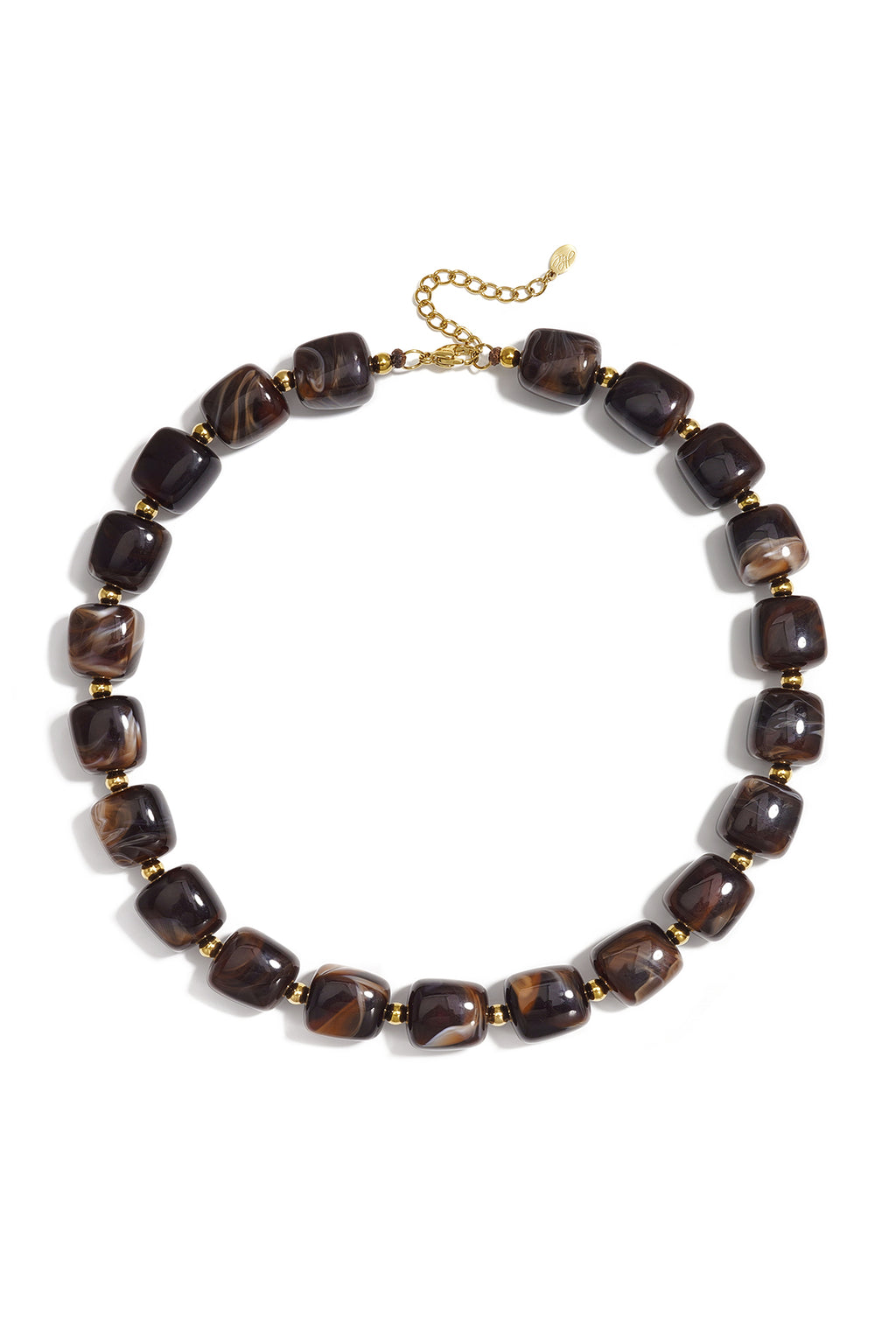 Collares de cuentas acrílicas con degradado de color, sencillos para el día a día, de la serie Simple. Joyería para mujer.