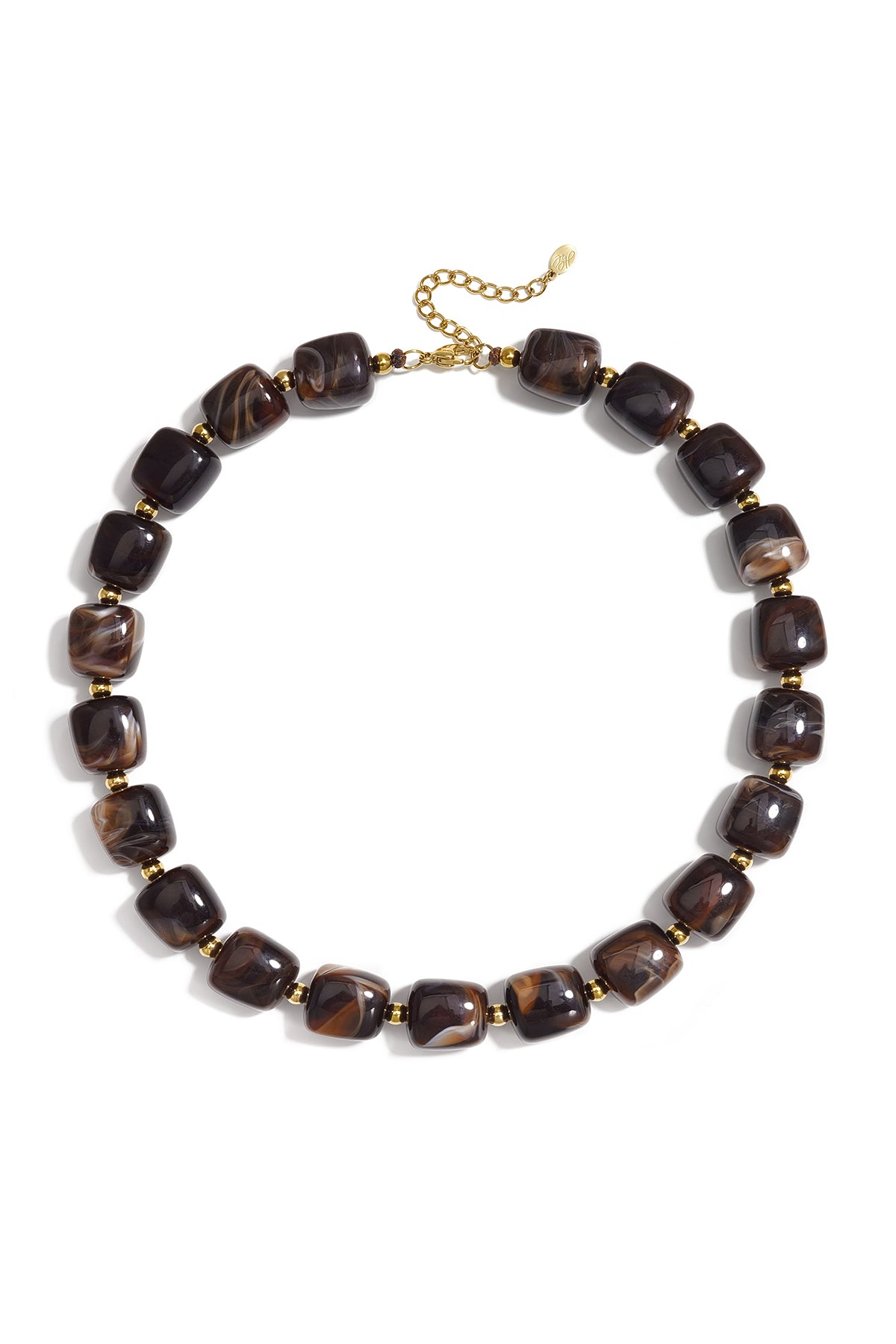 Collares de cuentas acrílicas con degradado de color, sencillos para el día a día, de la serie Simple. Joyería para mujer.