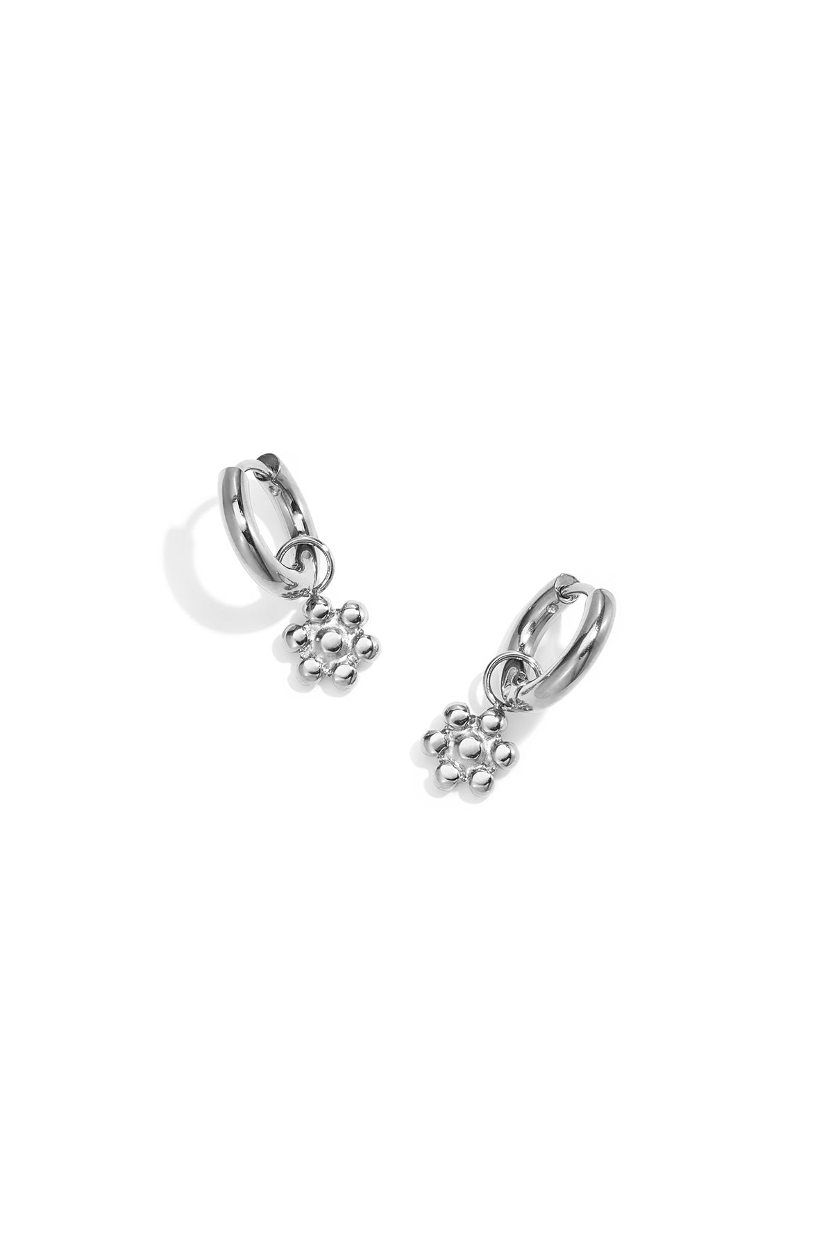 Pendientes colgantes de acero inoxidable con forma de flor, de la serie Daily Simple, joyería para mujer.