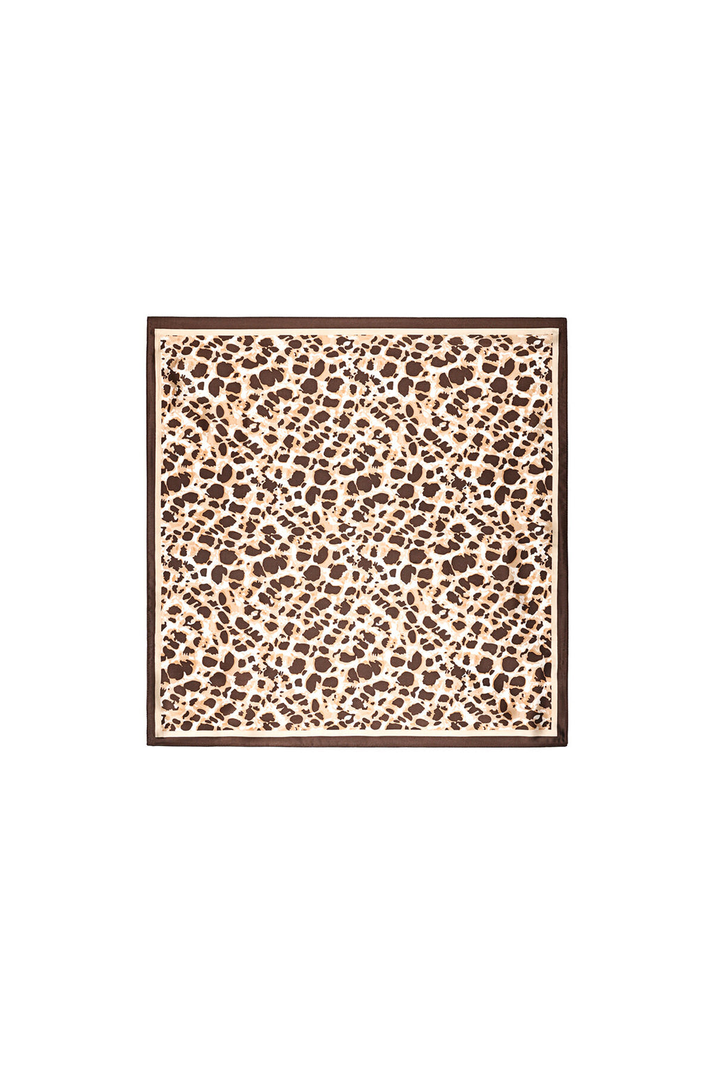 Elegant Brown Summer Scarf for Women - Animal Print