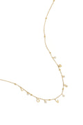 Elegant Gold Color Zircon Pendant Necklace for Daily Wear
