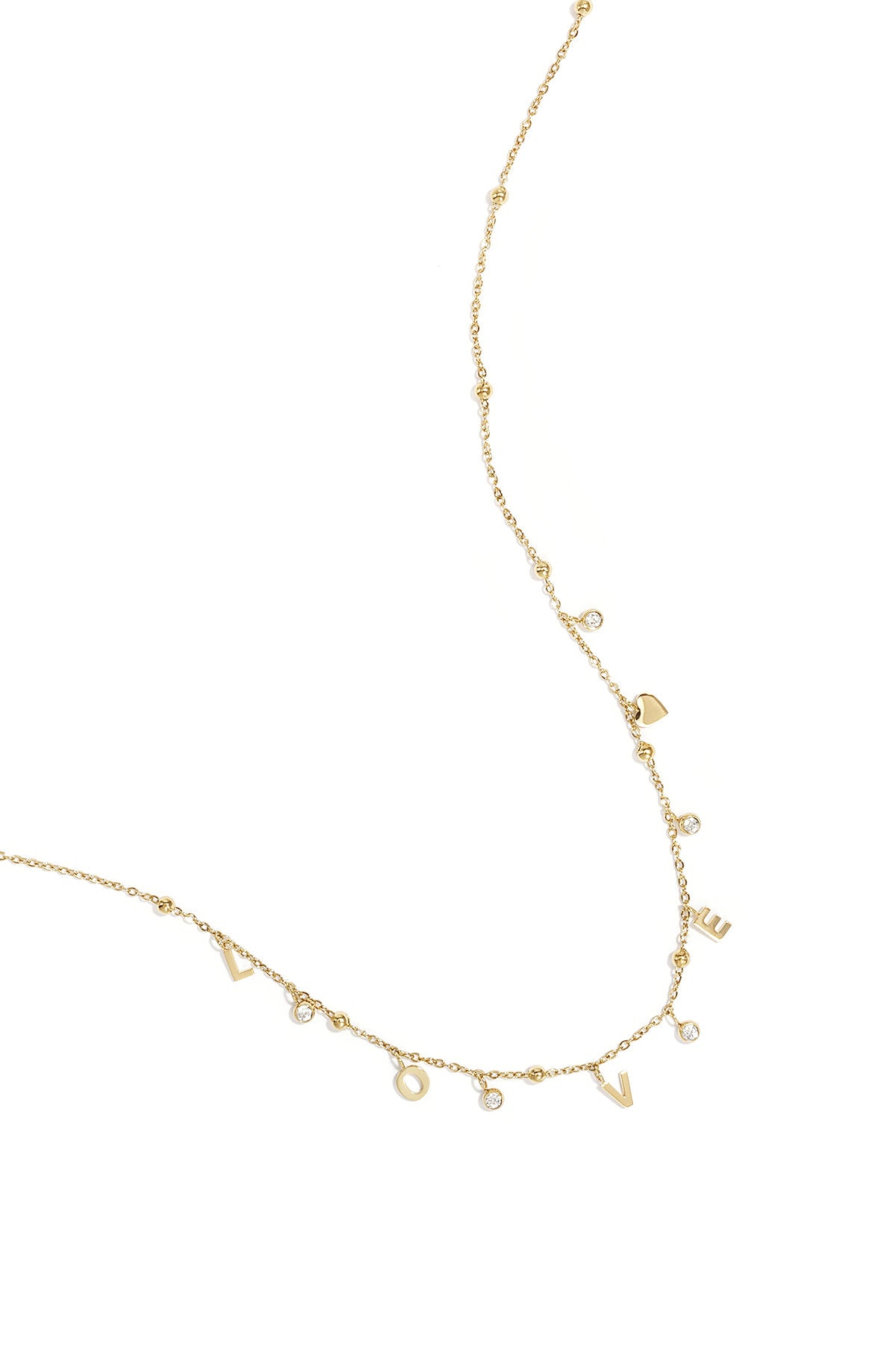 Elegant Gold Color Zircon Pendant Necklace for Daily Wear
