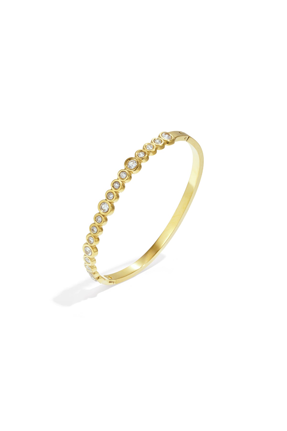 Pulsera brazalete piedras redondas