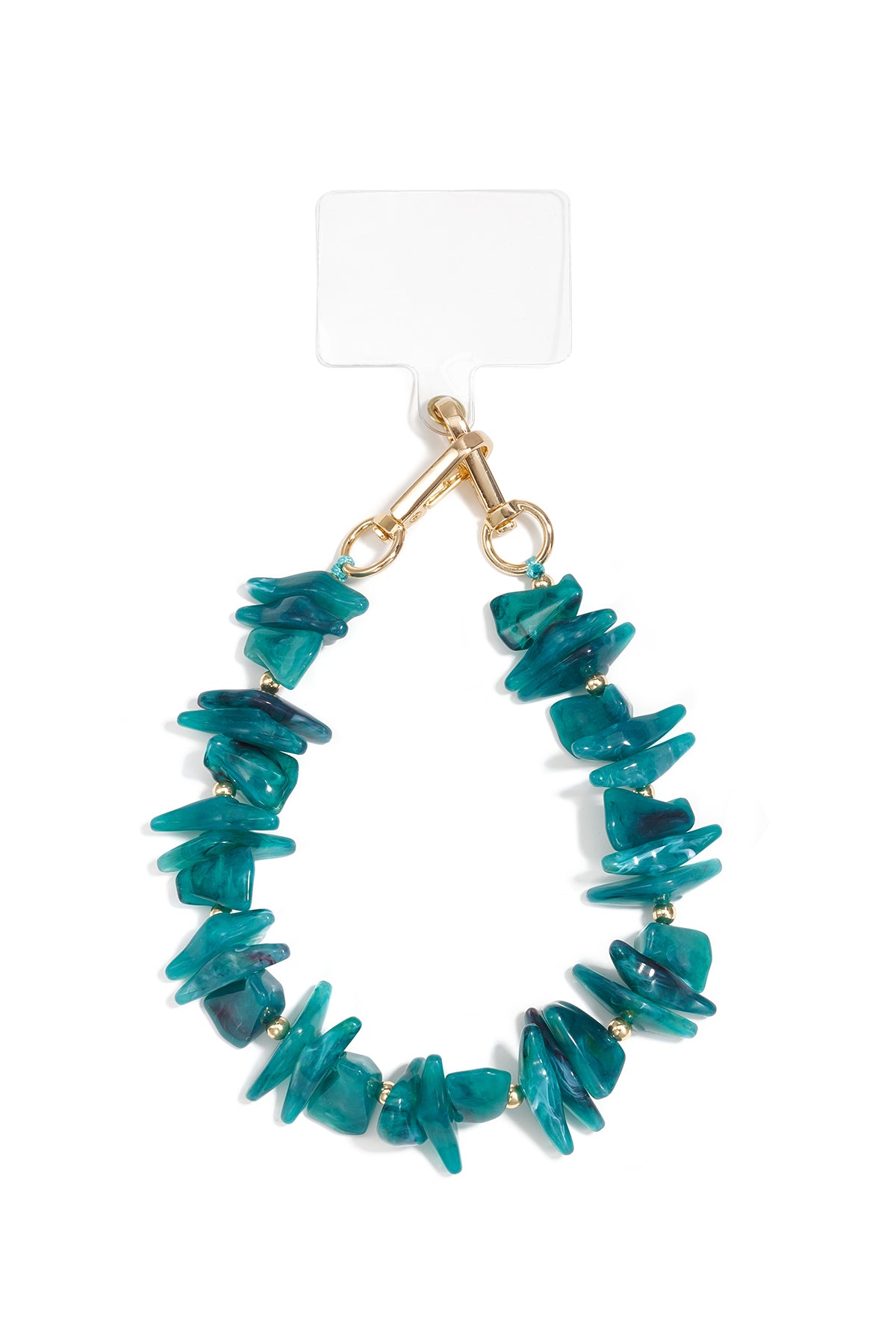 Cadena para teléfono con cuentas, sencilla, de acrílico, accesorio diario.