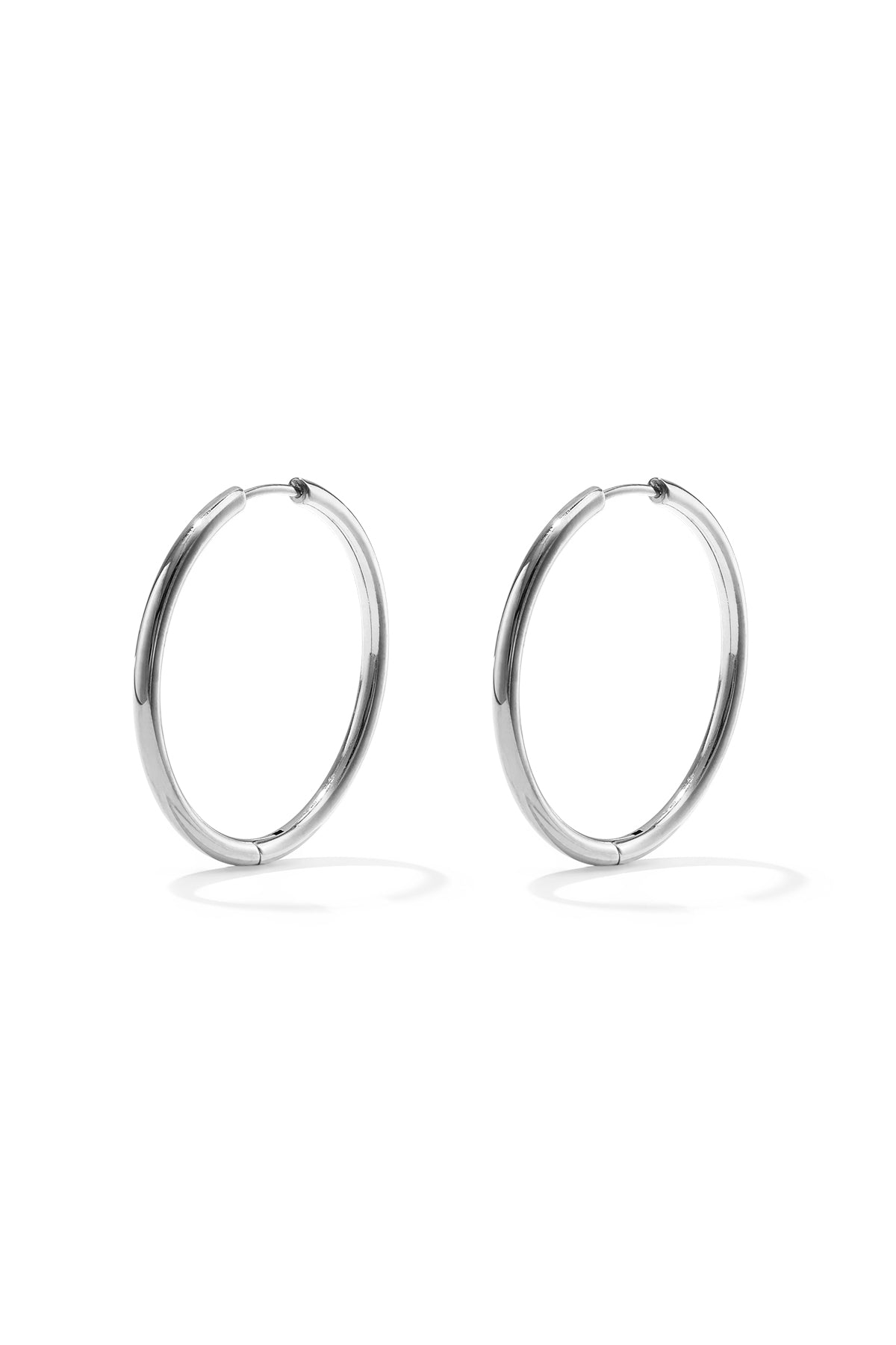 pendientes de acero inoxidable aros pequeños