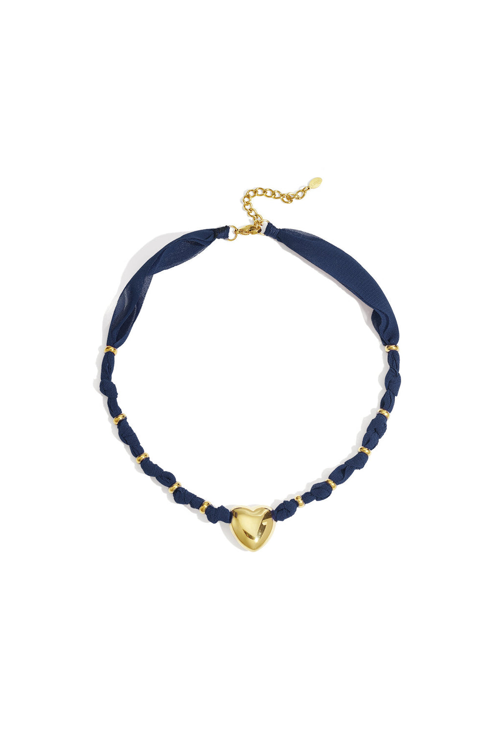 Elegant Wine Red & Dark Blue Braided Necklace for Women