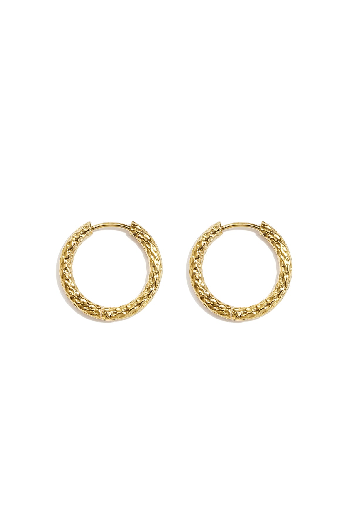 Pendientes de aro de acero inoxidable Circle Simple Daily Simple Series Joyería para mujer