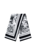 Elegant Grey & Black Summer Scarf for Women
