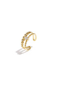 Elegant Adjustable Rhinestone Ring - All Fit