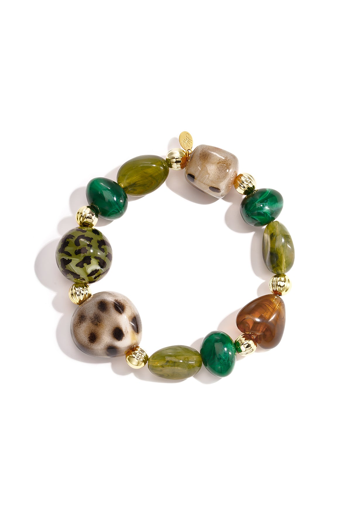 Pulseras de cuentas acrílicas de forma irregular, sencillas, de la serie Simple Daily, joyería para mujer