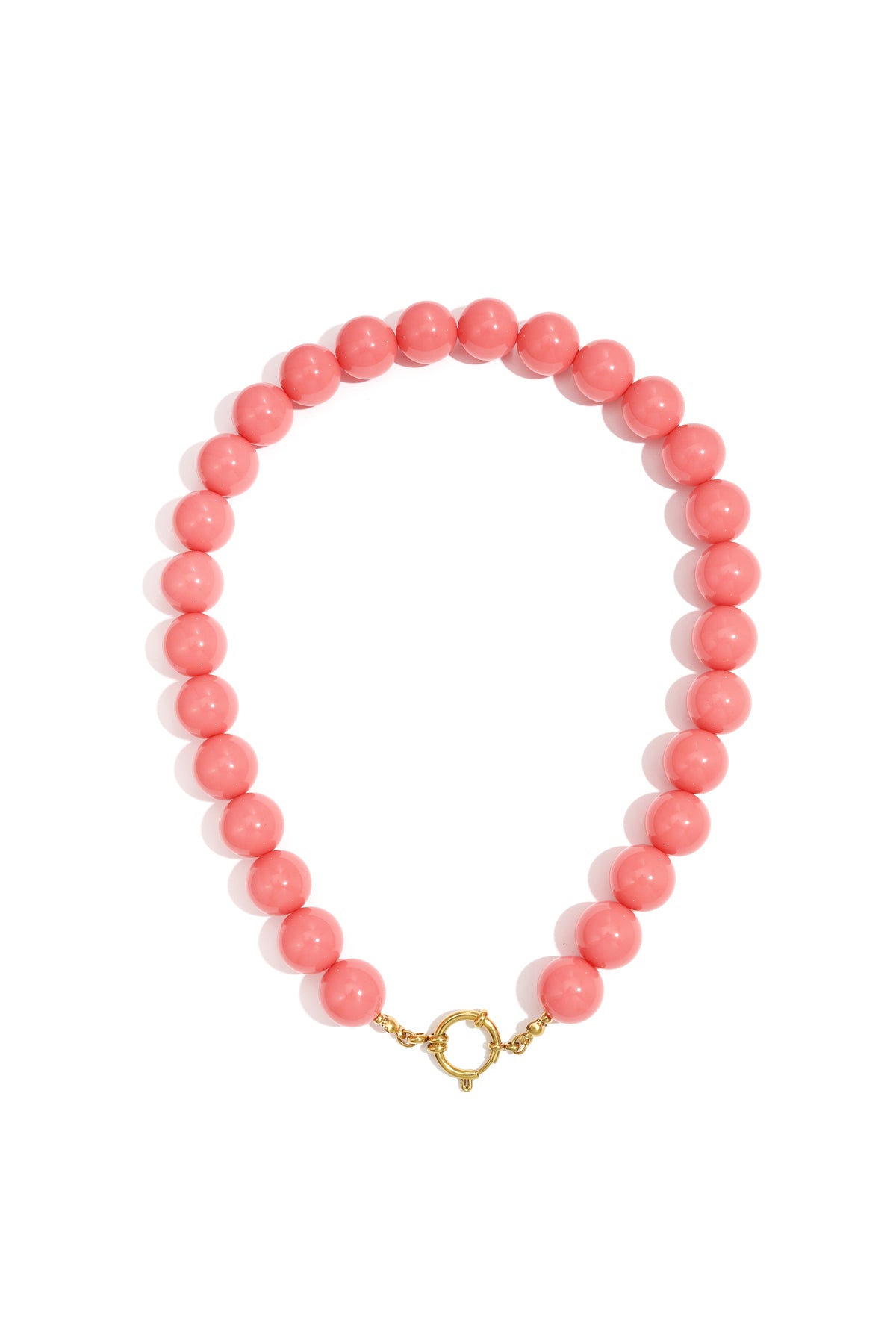 Collar con cuentas grandes y cierre frontal
