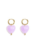 Elegant Spring/Summer Heart Drop Earrings for Women