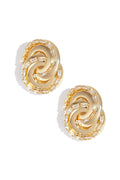 Elegant Irregular Shaped Stud Earrings - Luxurious Party Accessory