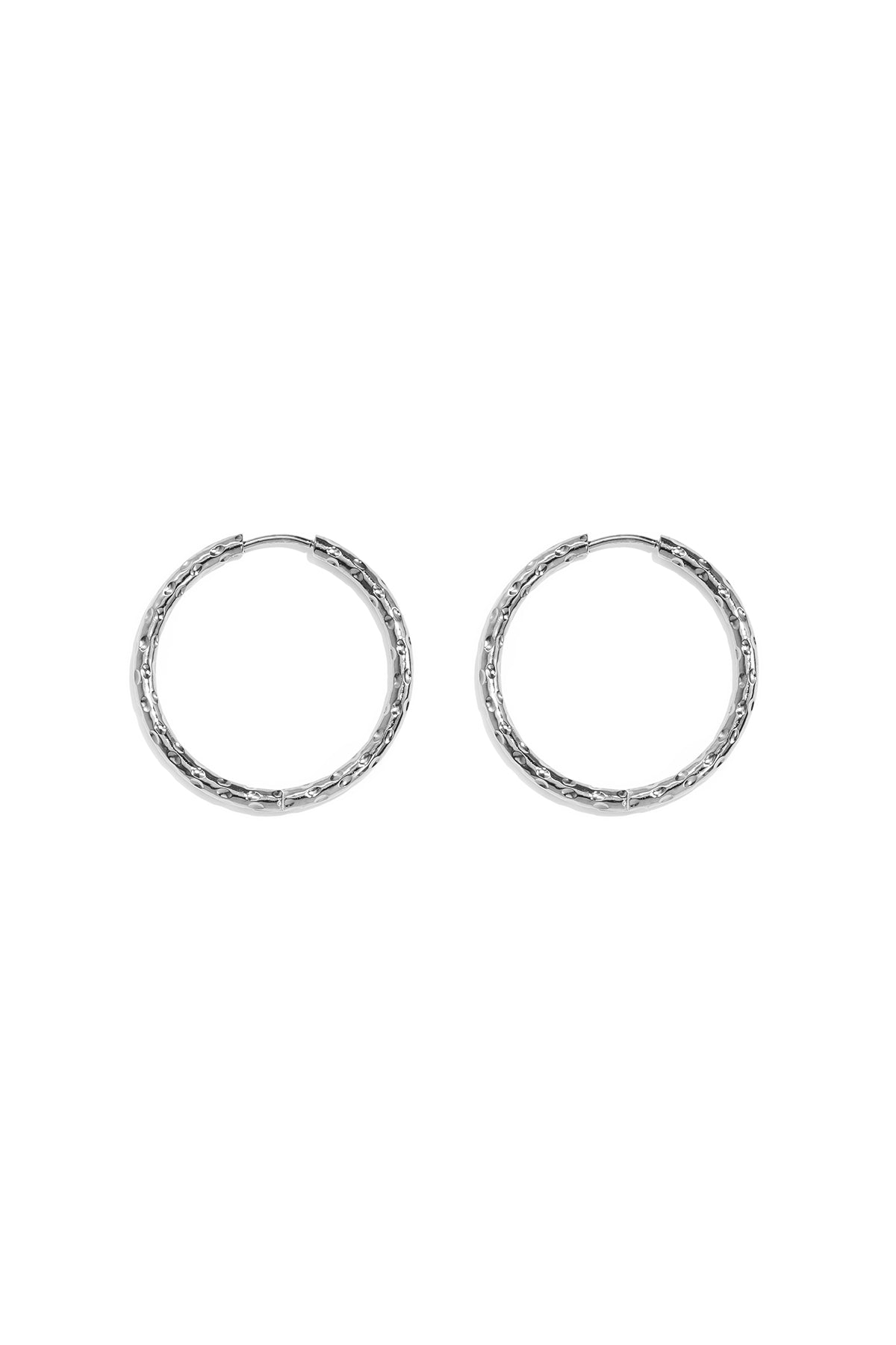 Pendientes de aro de acero inoxidable Circle Simple Daily Simple Series Joyería para mujer