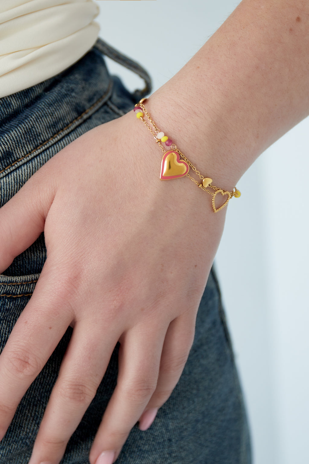 Pulsera de lazo de amor