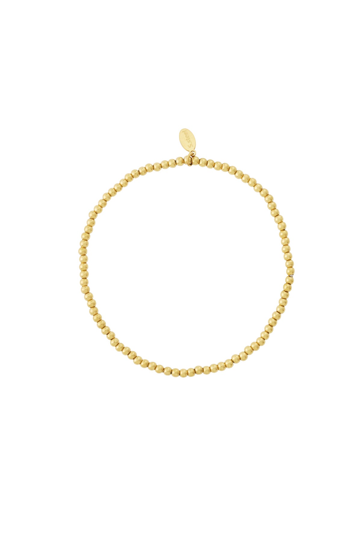 Elegant Stainless Steel Beaded Bracelet for Women