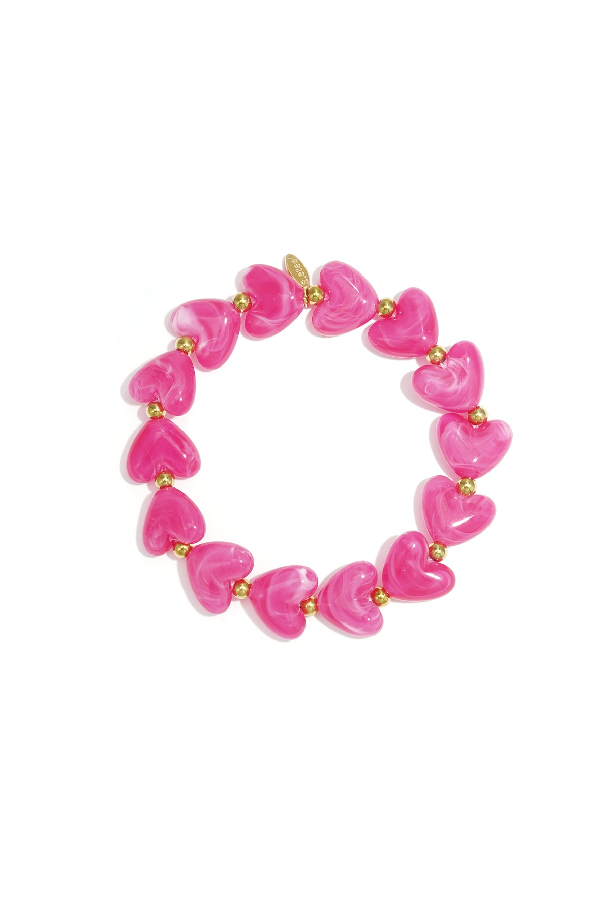 Pulsera de cuentas corazón
