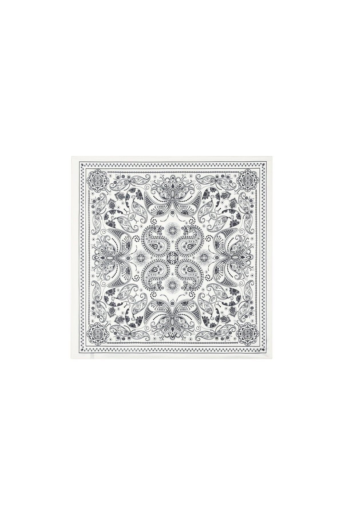 Luxurious Paisley Summer Scarf for Women - Red & Black