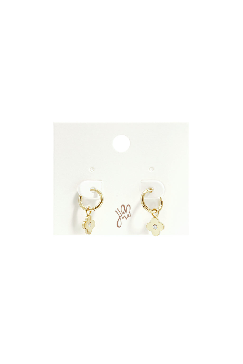 Pendientes colgantes de acero inoxidable Clover Simple Daily Simple Series Joyería para mujer