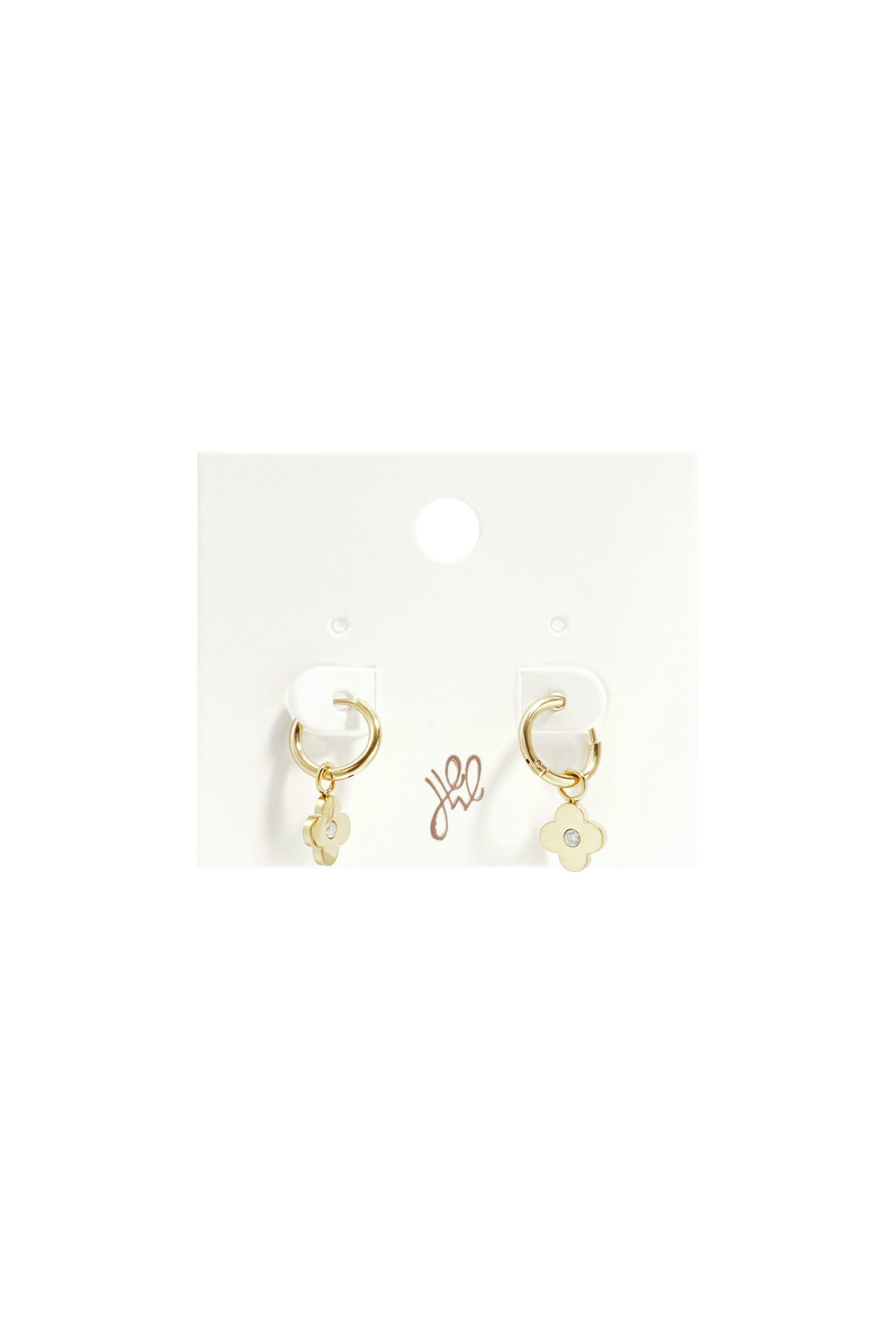 Pendientes colgantes de acero inoxidable Clover Simple Daily Simple Series Joyería para mujer