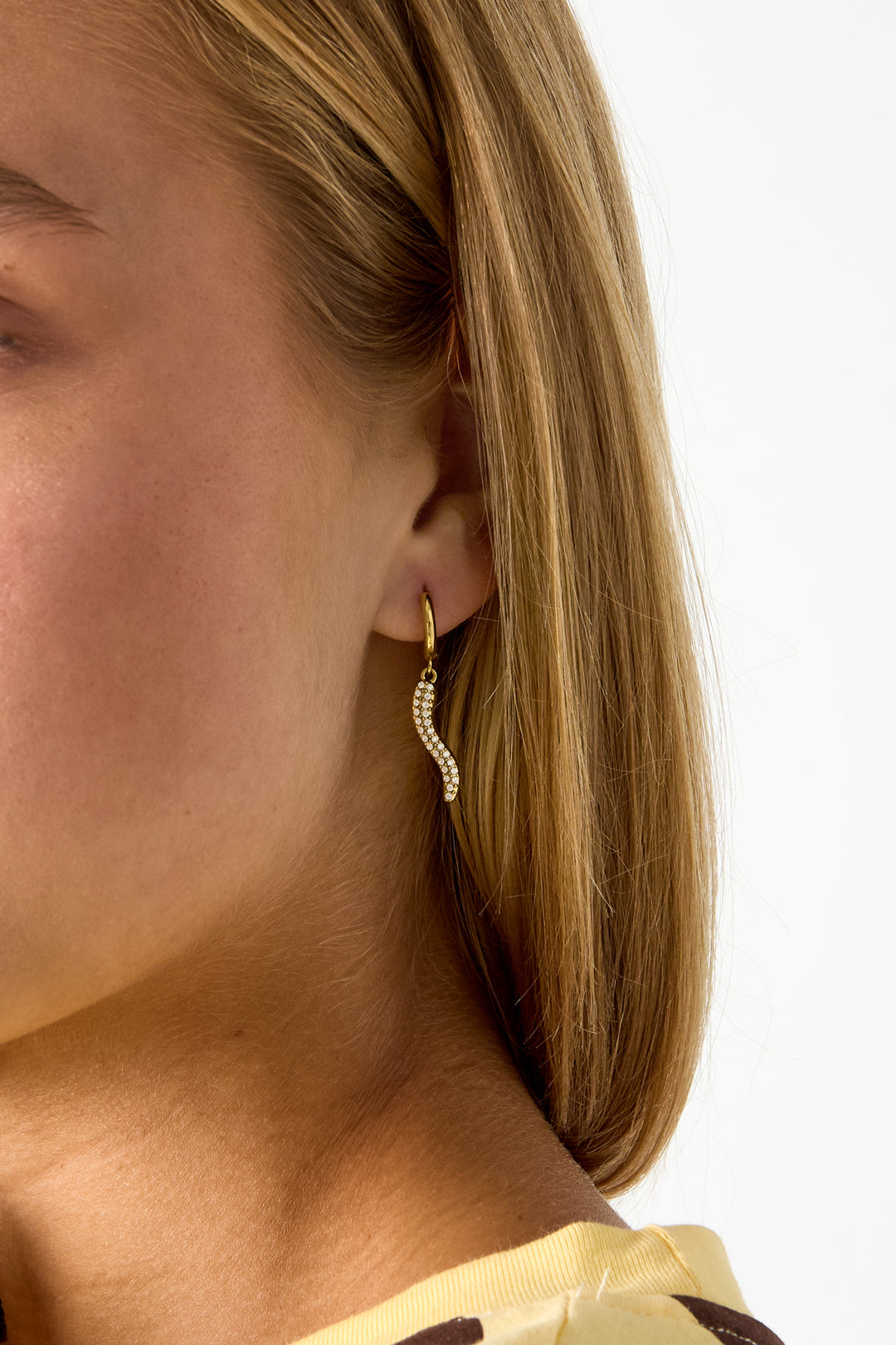 Pendientes colgantes de acero inoxidable con forma de serpiente, de la serie Simple Daily Simple, joyería para mujer.