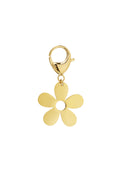 Elegant 14K Gold Plated Flower Keychain
