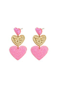Romantic Heart Dangle Earrings for Spring/Summer