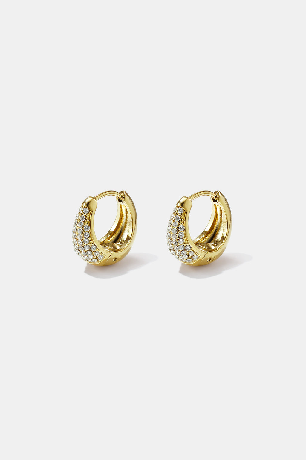 Pendientes de aro de acero inoxidable con forma irregular, sencillos, de la serie Daily Simple, joyería para mujer.
