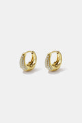 Pendientes de aro de acero inoxidable con forma irregular, sencillos, de la serie Daily Simple, joyería para mujer.