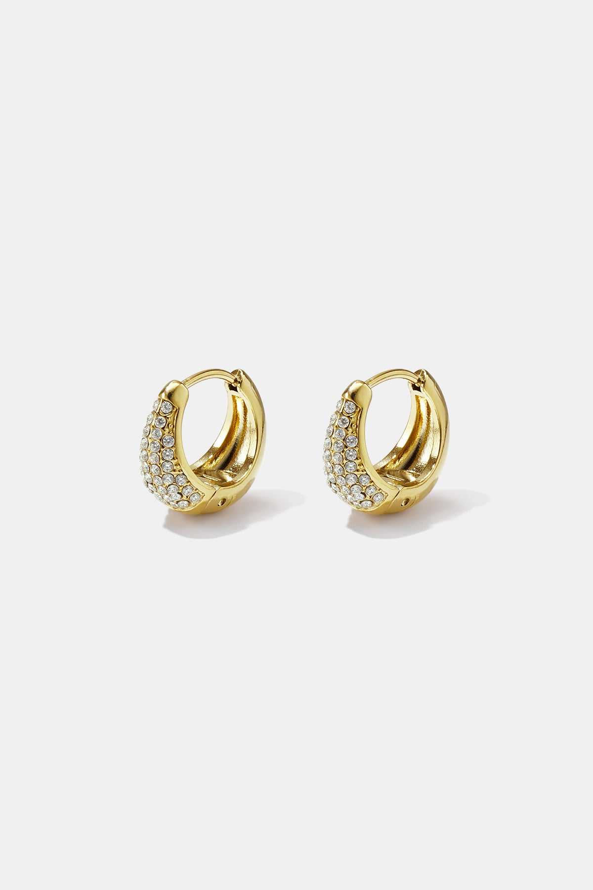 Pendientes de aro de acero inoxidable con forma irregular, sencillos, de la serie Daily Simple, joyería para mujer.