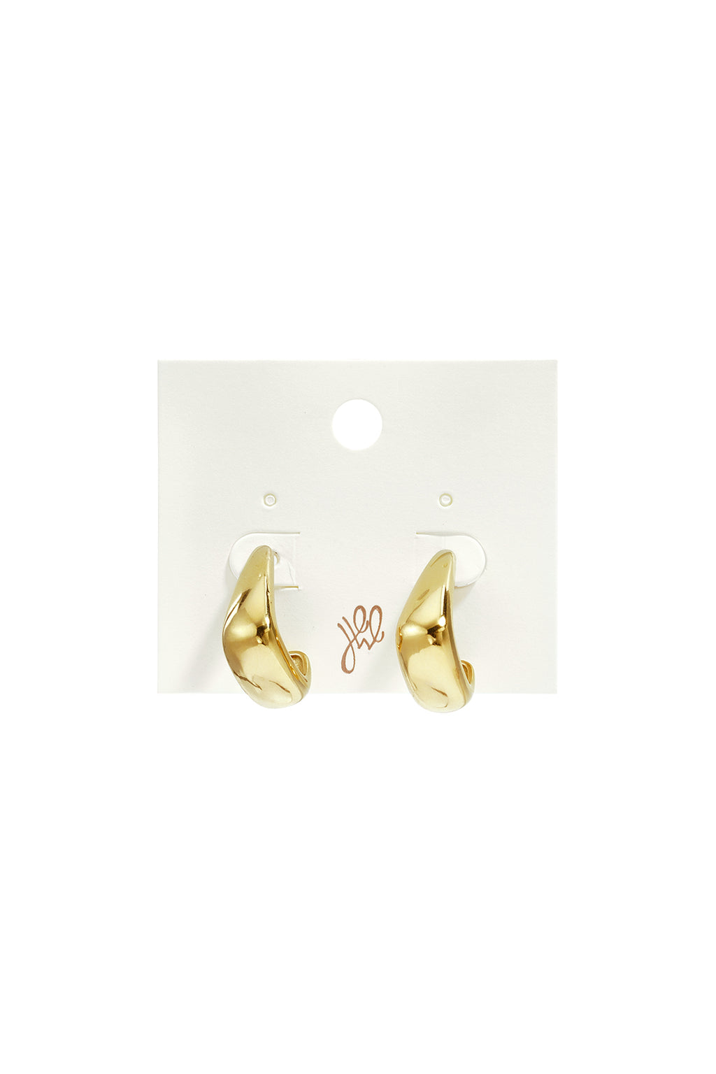 Pendientes de aro de acero inoxidable con forma irregular, sencillos, de la serie Daily Simple, joyería para mujer.