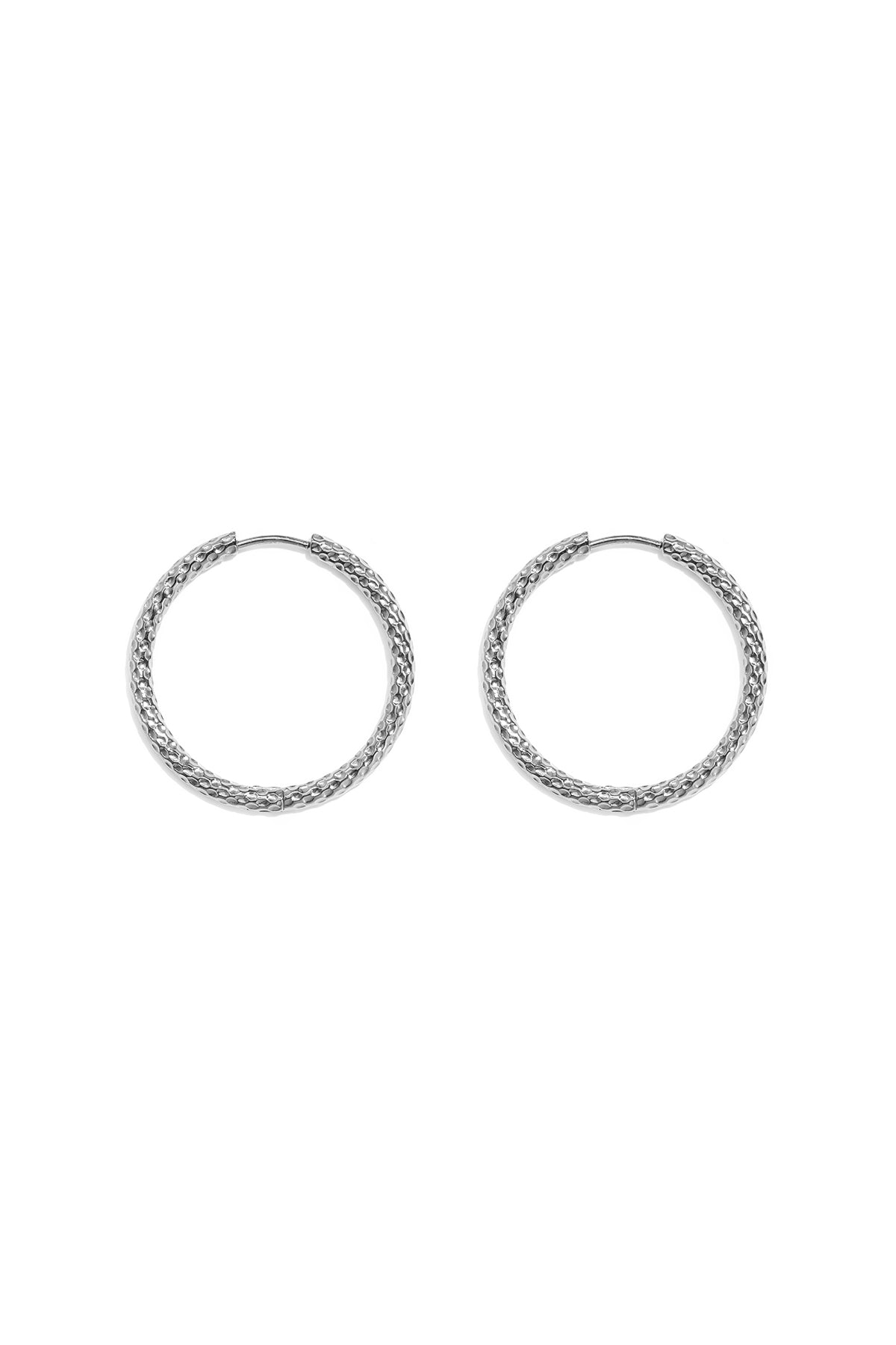 Pendientes de aro de acero inoxidable Circle Simple Daily Simple Series Joyería para mujer