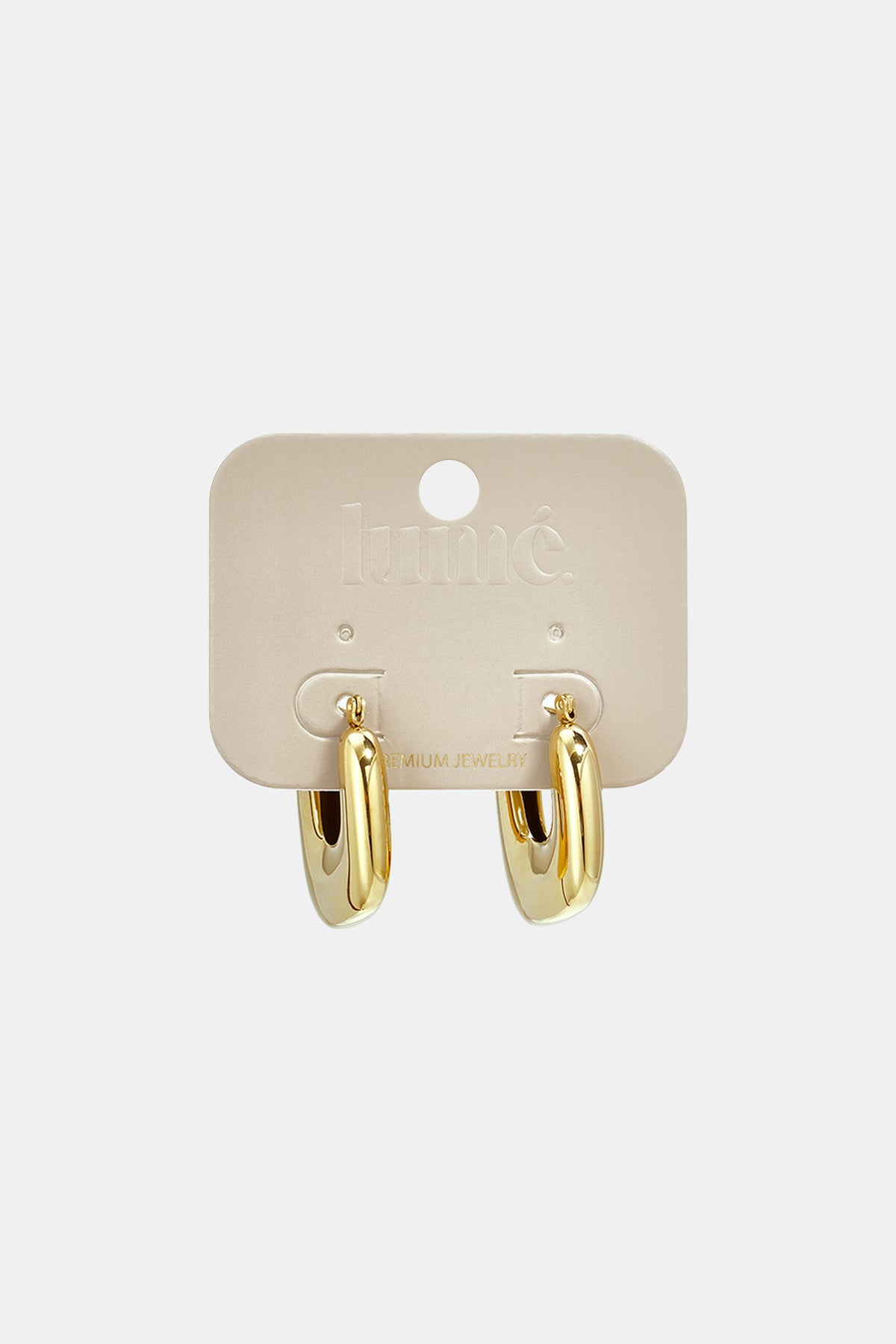 Pendientes de aro de acero inoxidable con forma geométrica, sencillos, de la serie Daily Simple, joyería para mujer.