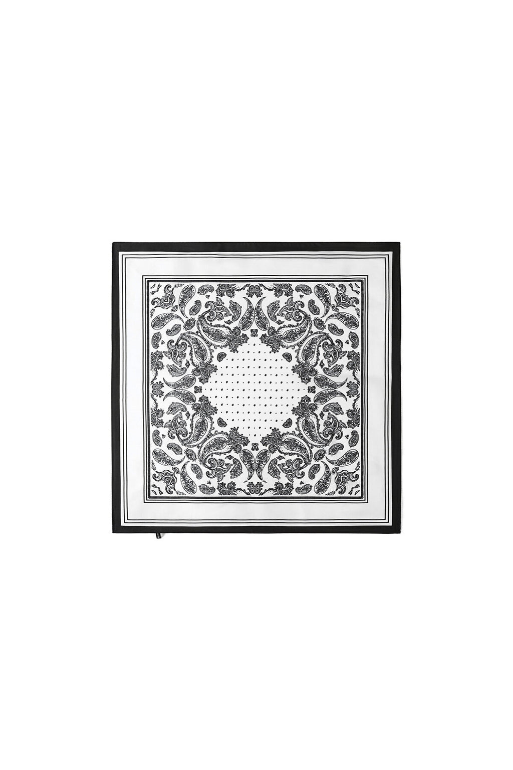 Elegant White Paisley Summer Scarf for Women