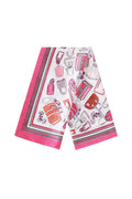 Chic Rose Red Summer Scarf for Women