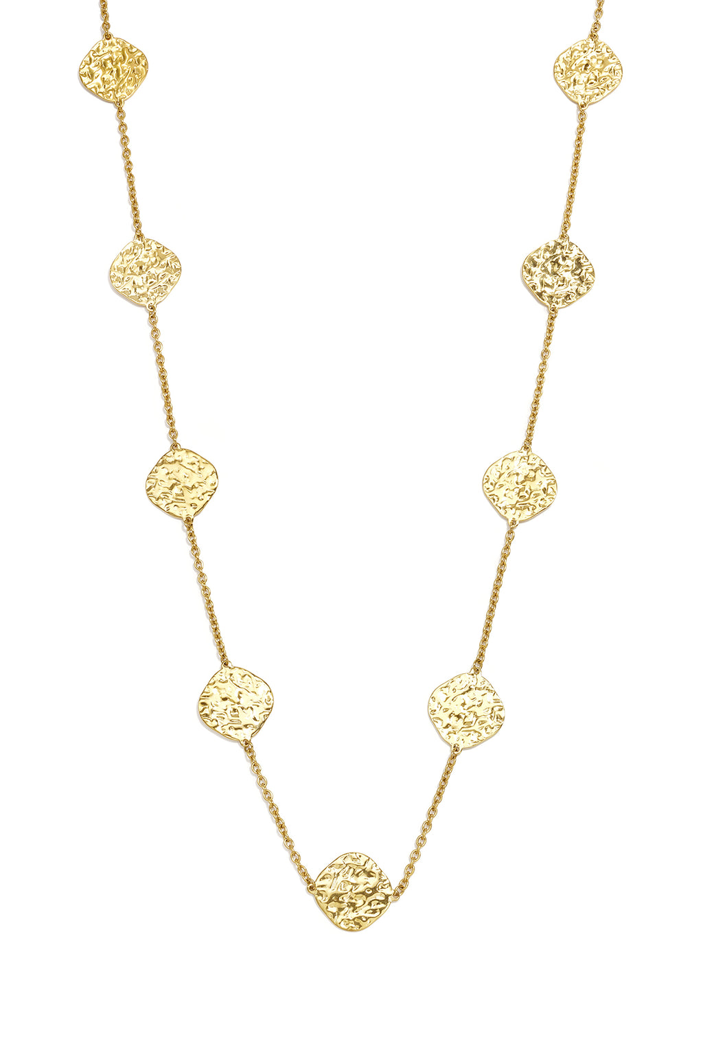 Collares largos de acero inoxidable con forma geométrica, sencillos, de la serie Daily Simple, joyería para mujer.