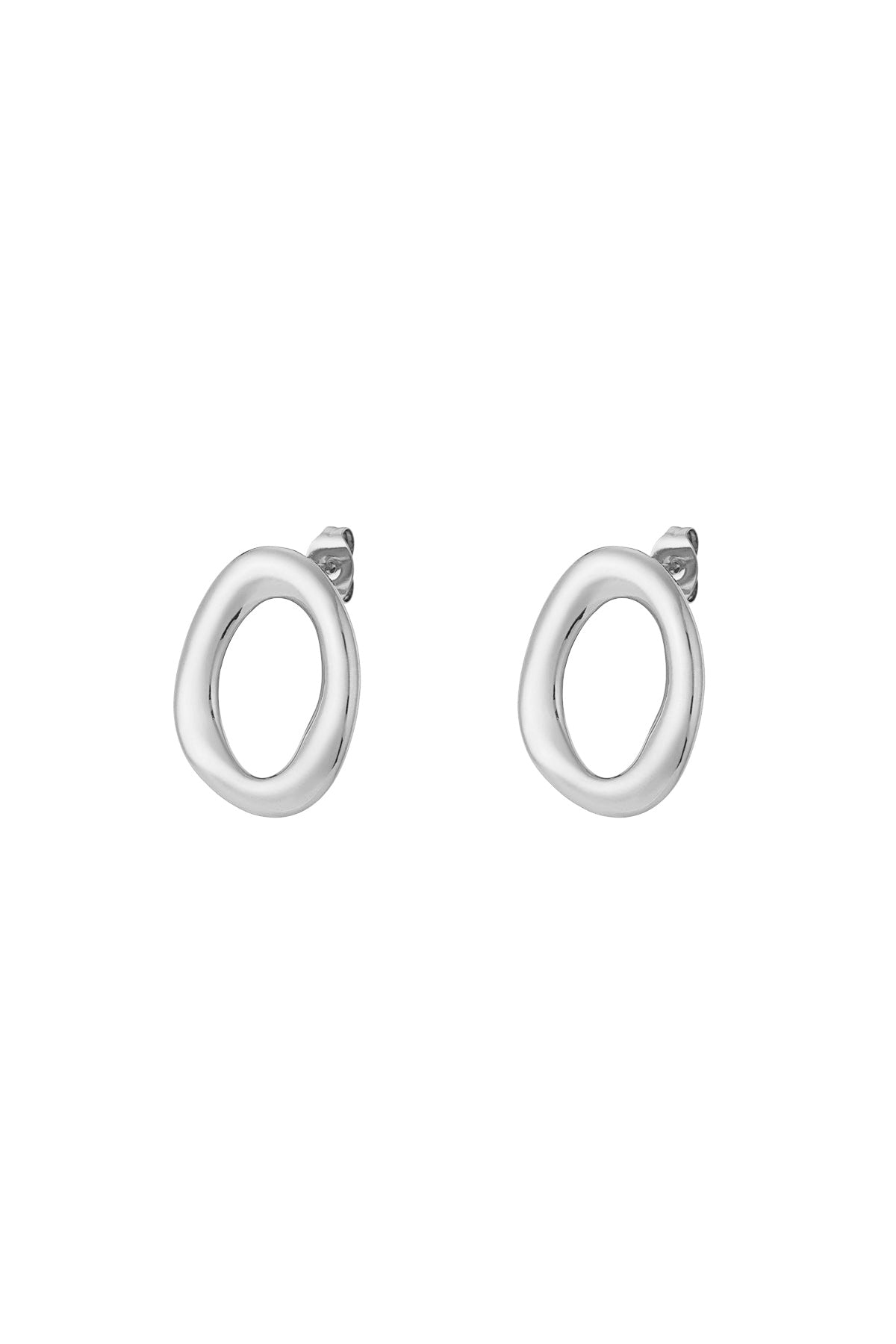 Elegant 14K Gold Plated Irregular Stud Earrings