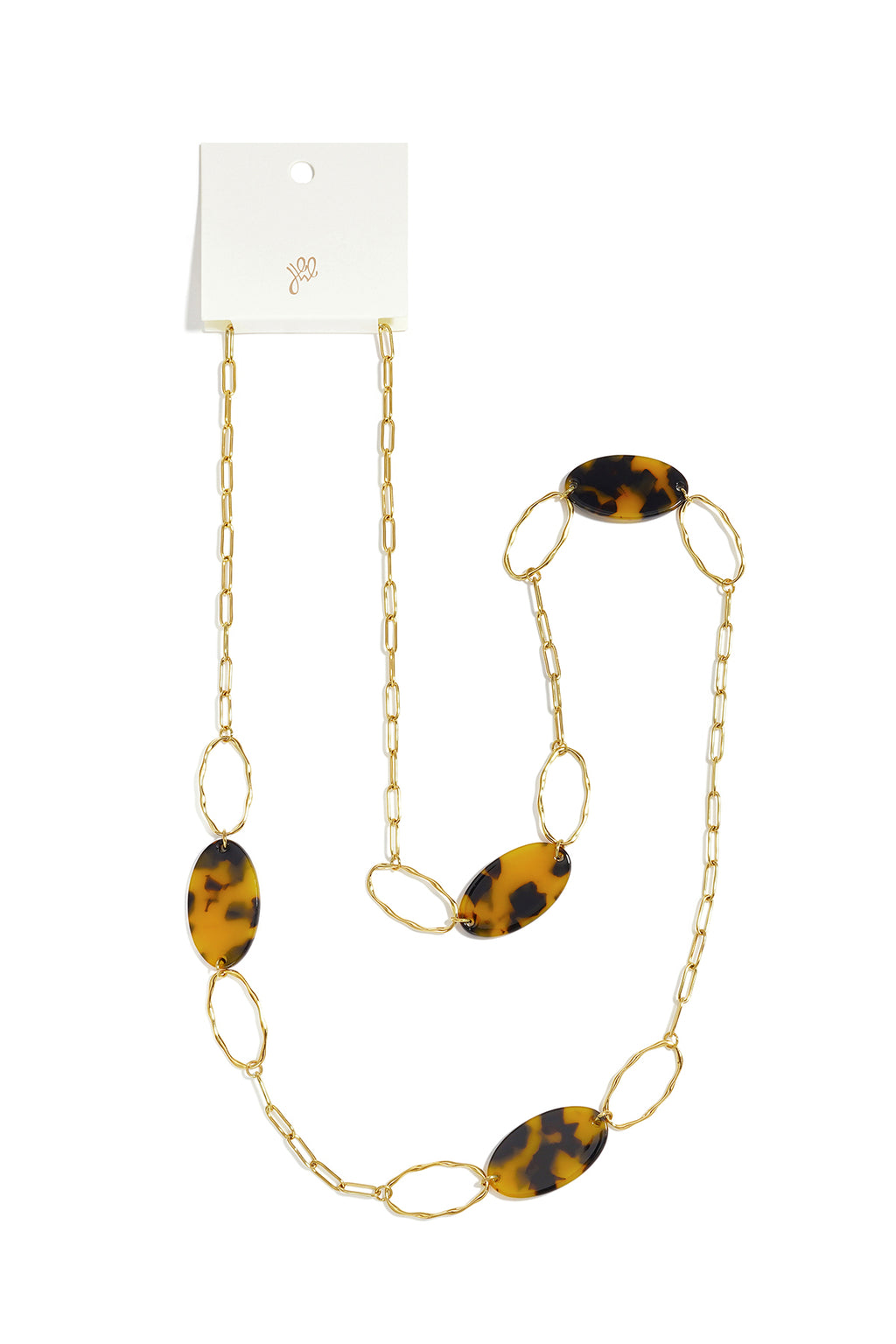 Collares largos de acero inoxidable con forma elíptica, estilo casual y sencillo para uso diario, joyería para mujer.