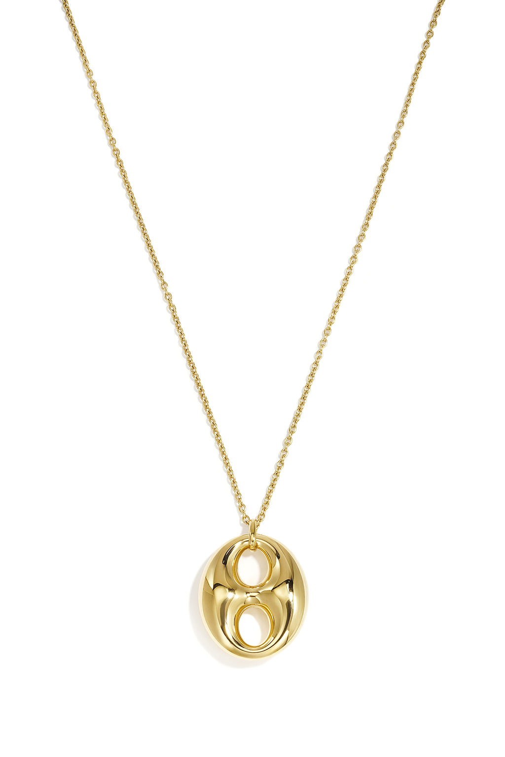 Collares largos de acero inoxidable con forma geométrica, sencillos, de la serie Daily Simple, joyería para mujer.