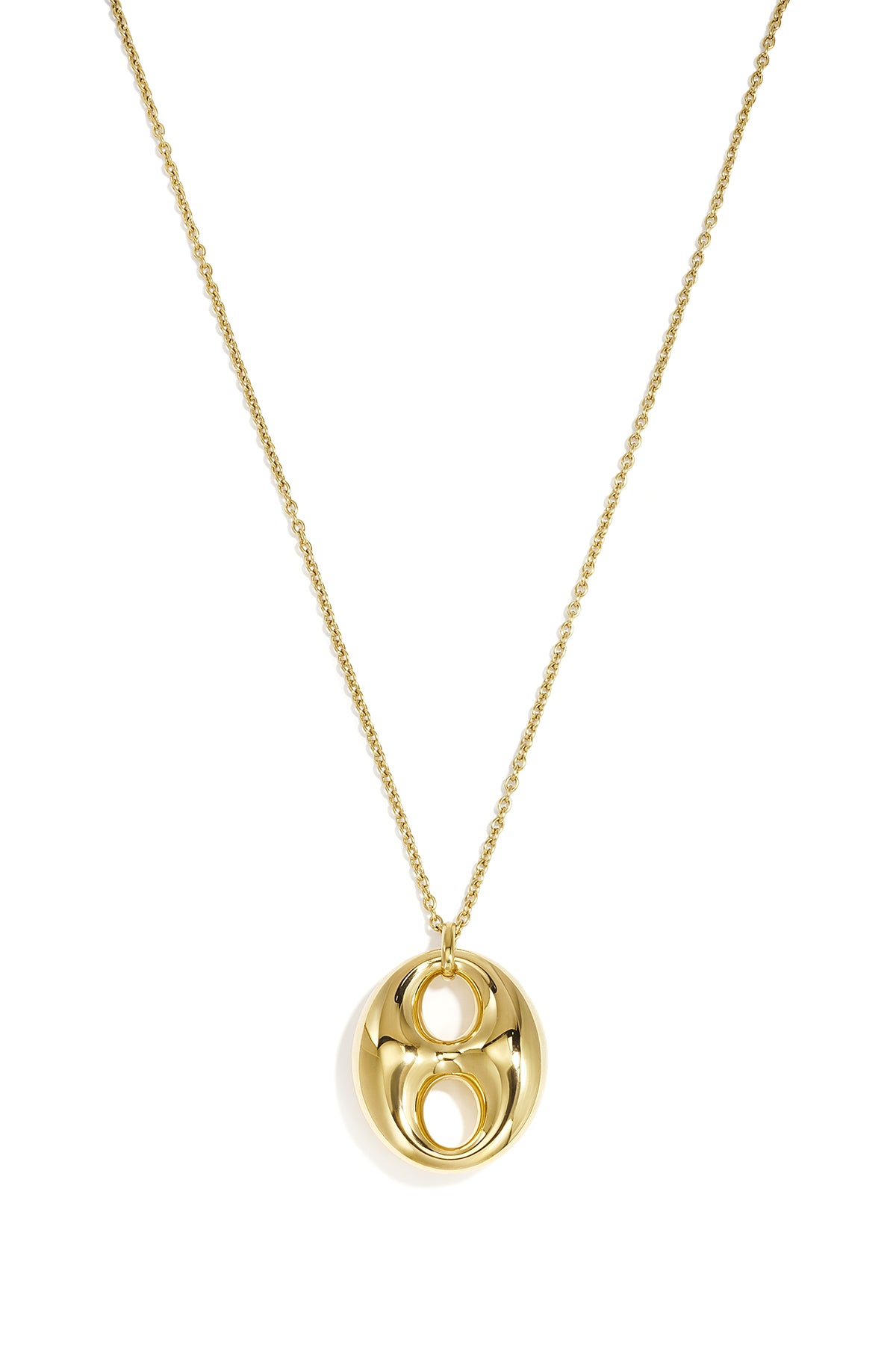 Collares largos de acero inoxidable con forma geométrica, sencillos, de la serie Daily Simple, joyería para mujer.