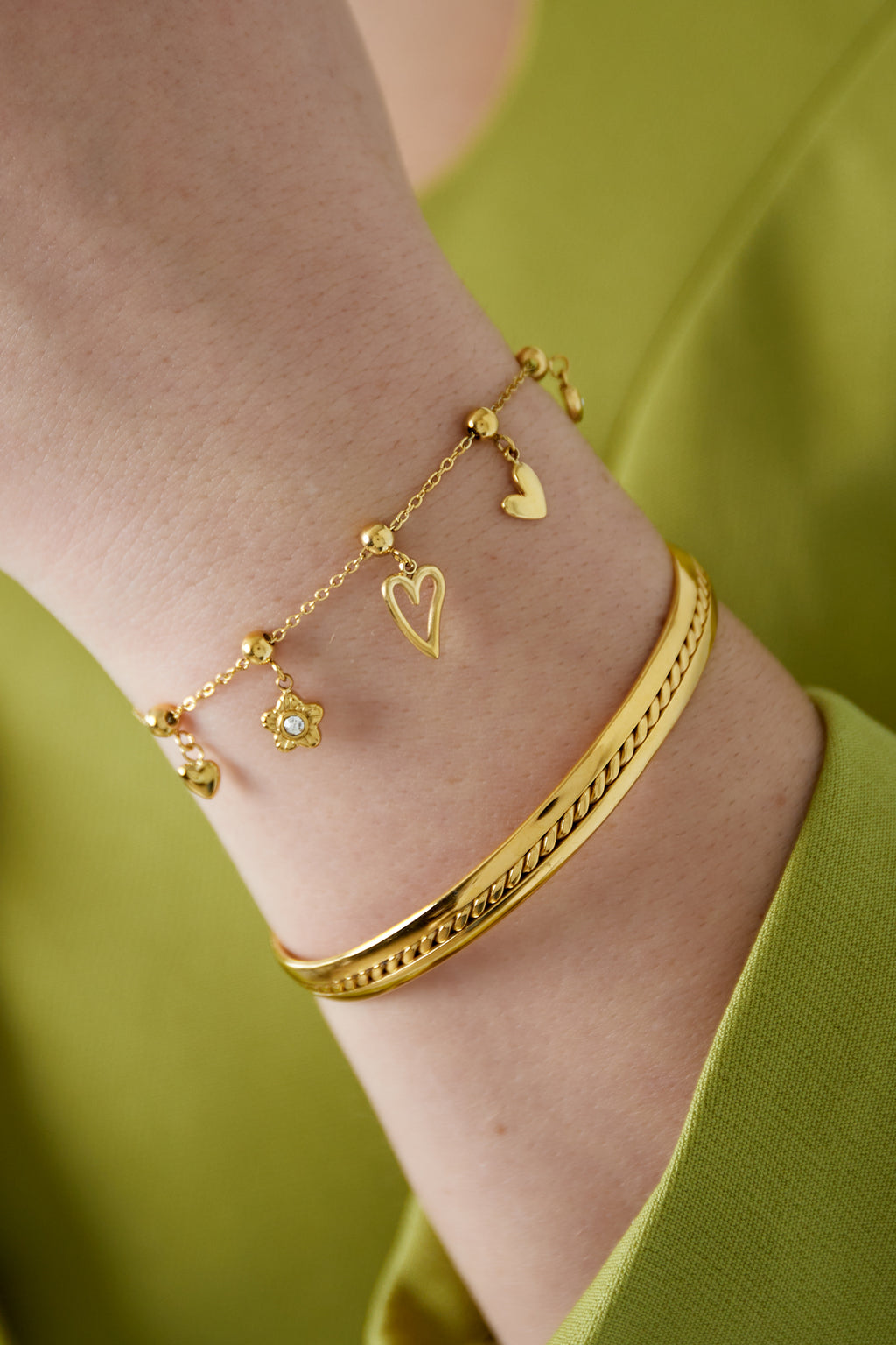 Elegant Charm Bracelets in Silver & Gold