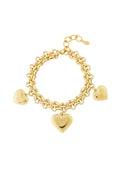Elegant Heart Charm Bracelet for Everyday Wear