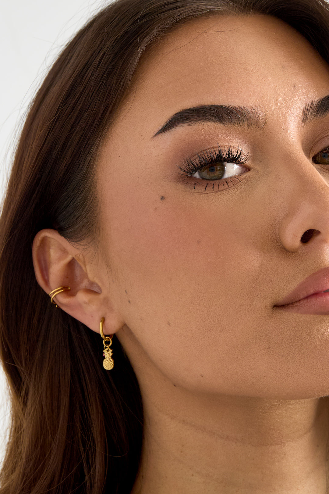 Earcuff Espiral Dorado Color dorado Acero inoxidable
