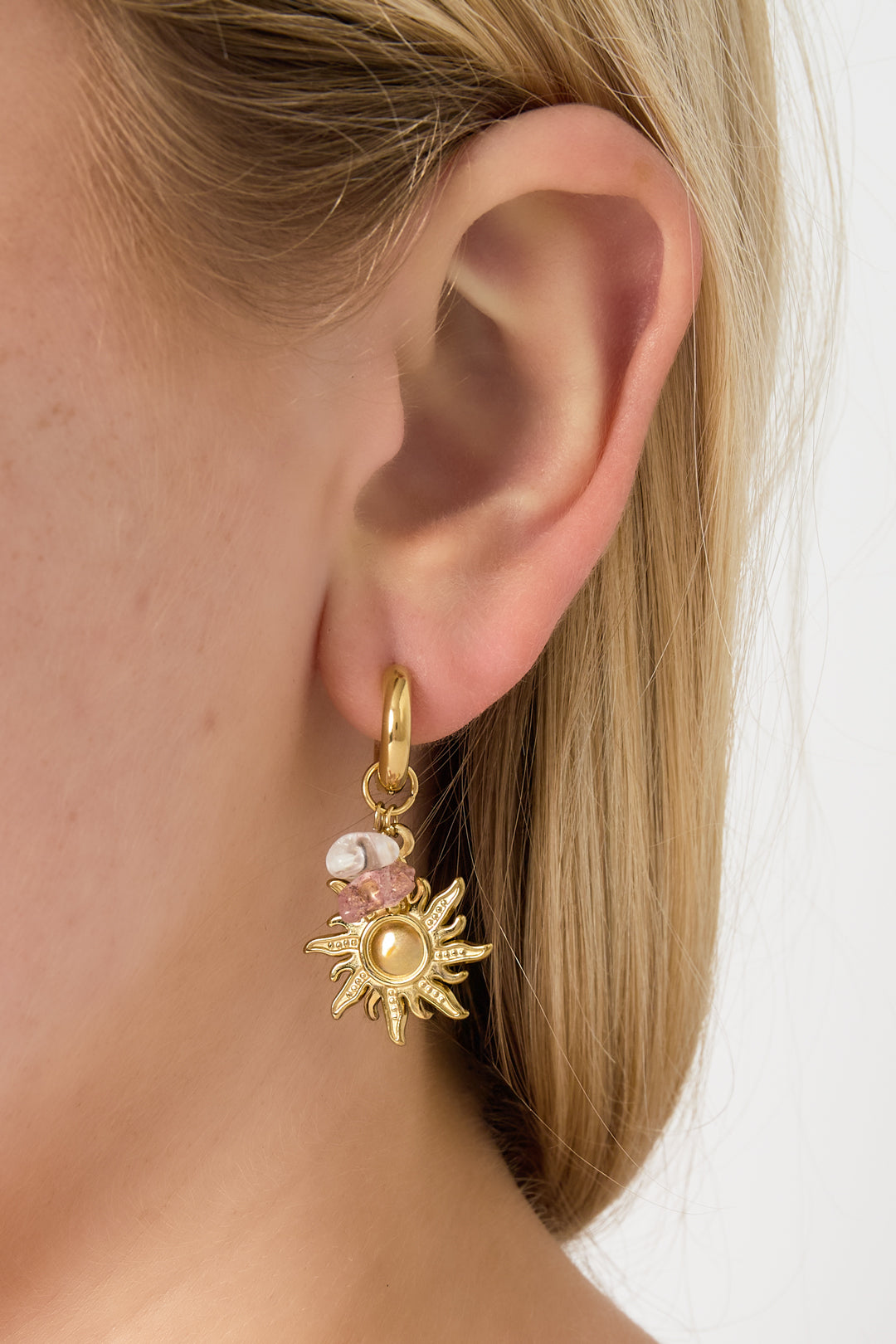 Elegant Sun Drop Earrings for Daily Wear